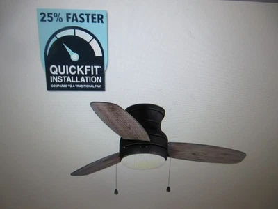 Home Decorators Ashby Park 44 in. Integrated LED Bronze Ceiling Fan with Light - Image 1 of 4