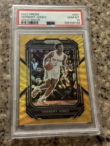 Herbert Jones 2022 Prizm #201 Gold Wave Prizm 02/10 PSA GEM MT Pelicans-NBA - Imagen 1 de 4