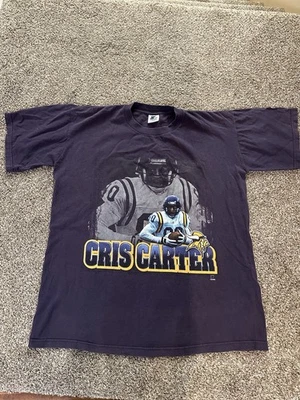 Camiseta púrpura Cris Carter Vikings talla grande Foto 1 de 4