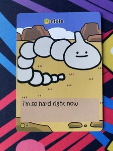 Pokiebubies 1st Edition - Nixie (Onyx) #69 - Derpy Pokémon Fan Art Card - Picture 1 of 2