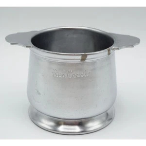 Sugar Bowl Grand Silver Co Wear Brite Nickel Silver Plated Red Coach - Picture 1 of 7