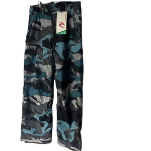 Pantaloni mimetici Ripcurl Snow Rider blu uomo sci sci sport outdoor nuovi con etichette taglia M - Foto 1 di 17
