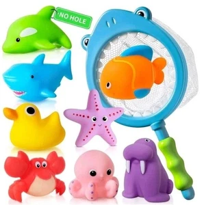 No Hole No Mould Baby Bath Toys - 9PCS Mould Free Bath Toys for 1 2 3 4 Year... - Picture 1 of 8