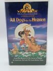 MGM All Dogs Go To Heaven VHA Video Tape 1989 Clamshell
