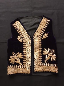 Uzbek velvet handmade vest jacket, bohemian vest, asian ethnic tribal Clothing - Picture 1 of 7