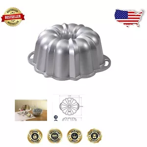 Platinum Collection 12-Cup Non-Stick Bundt Pan for Elegant Celebrations - Picture 1 of 4