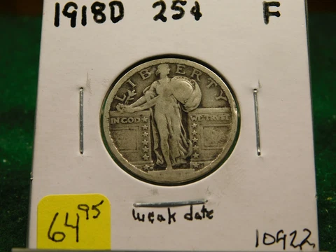 1918 D      Standing Liberty Quarter   Item # 10922 Cover
