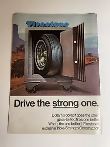 Pubblicità Stampa Pneumatici Firestone 1969 Vintage Guida I Forti Tripla Resistenza - Foto 1 di 7