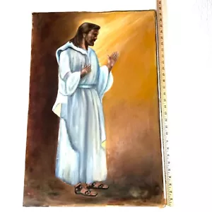 Jesus Christ portrait original oil painting church religious by Kemble 84 - Picture 1 of 9