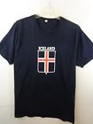 Iceland T Shirt Men's L Black Short Sleeve Graphic T Shirt