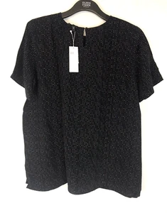 Nuevo top de viscosa Eileen Fisher para mujer talla 18 Morse Code Tencel $158 - Imagen 1 de 11