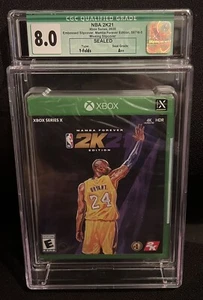 Xbox ONE X NBA 2K21 Kobe Bryant Mamba Forever Edition CGC 8.0 A++ NO SLIPCOVER - Picture 1 of 2