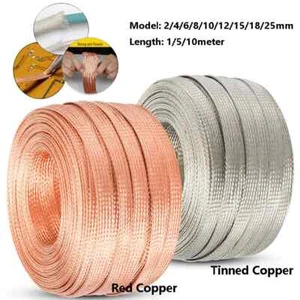 Coppers Braided Expandable Metal Sheath Shielded Signal Wire Cable Shielded - Picture 1 of 5