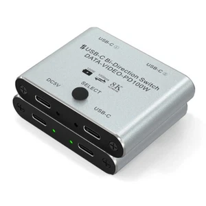 Brand New 8K USB Typ-C Switcher für 2-Computer Bi-Directional USBC KVM Switch - Bild 1 von 8
