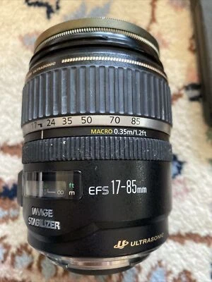 Lente de cámara Canon 67 mm EF-S 17-85 mm F 1:4-5,6 IS USM Zoom Ultra estabilizador de imagen Foto 1 de 4