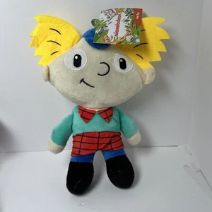 Nickelodeon Hey Arnold 9 Inch Soft Fabric Squeaky Stuffed Plush Pet Toy 90s NWT - Picture 1 of 6