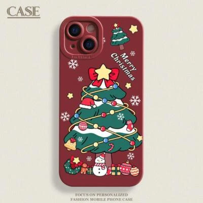 For iPhone 16 15 Pro Max 14 13 12 11 Christmas ShockProof Soft Phone Case Cover - Image 1 of 4