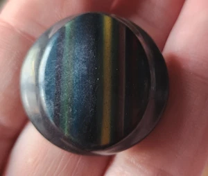 Bouton ancien en celluloïd pétillant multicolore diamètre: 2,7 cm G8I - Picture 1 of 3