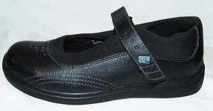 Drew Mary Jane Black Leather Shoes 8M 8 M Womens Orthopedic Comfort Active - Picture 1 of 8