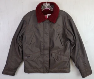 Volcom Transition Ski Jacket Size M Gray Red Snowboard Coat Full Zip - Picture 1 of 11