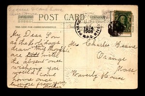 1908 PETERS (BRUG?) & (WINch?) ESTER RPO Card / Crease - L25923