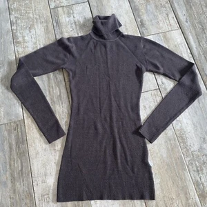 Madonna Strick Kleid Größe S Braun Stretch Rollkragen - Bild 1 von 5