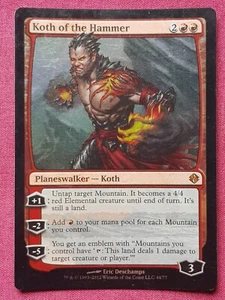 Magic The Gathering DUEL DECKS VENSER VS KOTH FOIL KOTH OF THE HAMMER card MTG - Picture 1 of 2