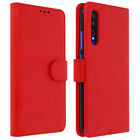Flip wallet case, magnetic cover with stand for Xiaomi Mi A3 – Red