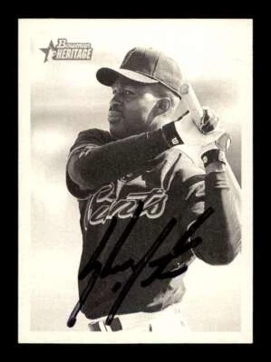 Shawon Dunston signed 2001 Bowman Heritage - Giants - Image 1 of 2