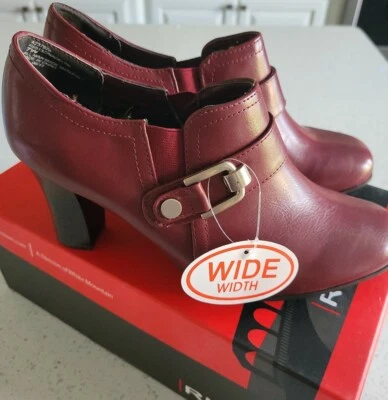Zapatos botín Rialto para mujer rojo profundo con aguja talla 7,5 W Foto 1 de 4