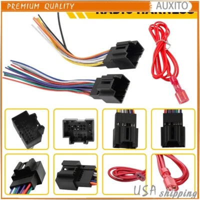 Arnés de cableado estéreo de radio de auto para Chevy Silverado 1500 2500 2007-2013 Foto 1 de 4