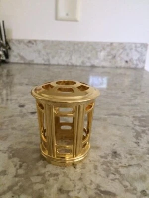 Difusor de lámpara de aceite de fragancia dorado DECORATIVO CORONA PESADA superior se adapta a Berger Foto 1 de 4