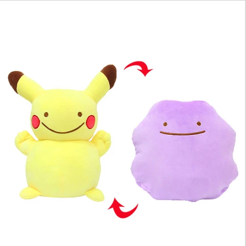 Reversible Pokemon Ditto And Pikachu Plush Stuffed Animal 8" Toy New Cover