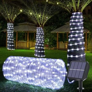 Solar String Lights Outdoor - 8 Modes Waterproof, Tube Lights for Garden, Pool - Picture 1 of 30