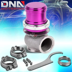ALUMINUM EXTERNAL 14-PSI 40MM TURBOCHARGER V-BAND 5" WASTEGATE+SPRING PURPLE - Picture 1 of 5