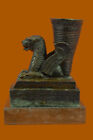 Signée Original Œuvre Ornement Persepolis Statue Modèle Chandelier Bronze Deco