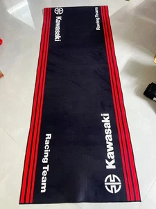 Motorcycle Pit Mat Workshop Showroom Garage Carpet For Kawasaki Anti-slip220x100 - Picture 1 of 6