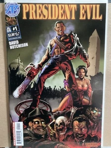 PRESIDENT EVIL #1 ANTARCTIC PRESS 2009 OBAMA HUTCHINSON - Picture 1 of 4
