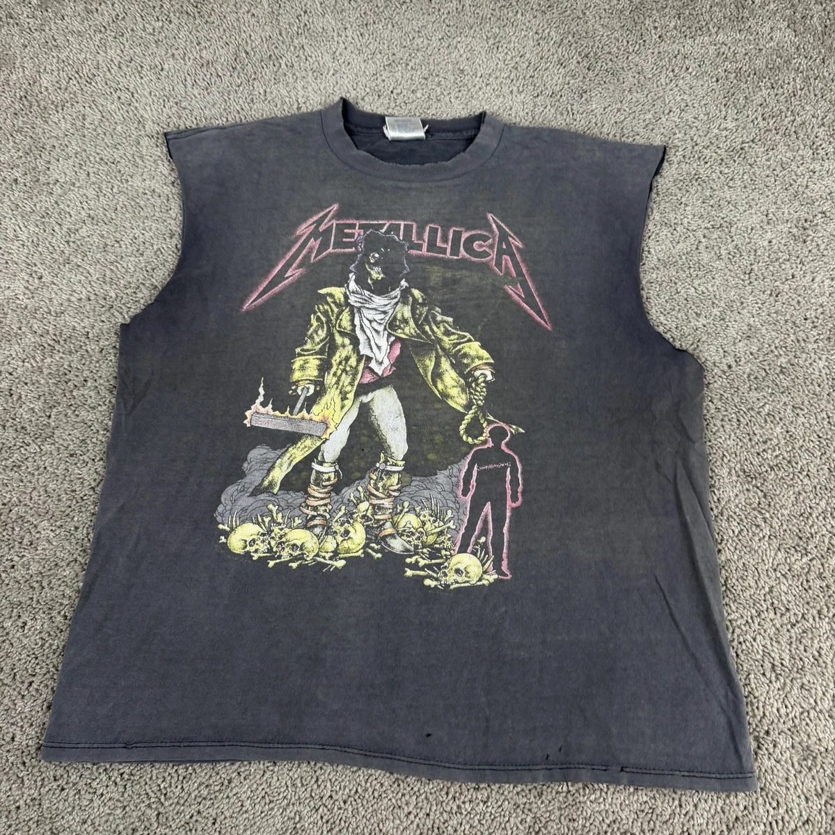METALLICA 'The Unforgiven Executioner' Black T-Shirt | Official Band Merch, Small Size - View #12