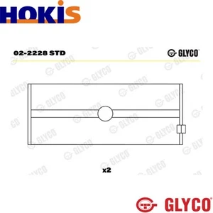 CRANKSHAFT BEARINGS 02-2228 STD FOR BF6L912/6L912 FB6L912/6L912/6L912 5.7L 6cyl - Picture 1 of 11