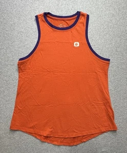 Nike Pro Shirt Womens Small Orange Workout Yoga Stretch Running Dri-Fit Ladies - Picture 1 of 8