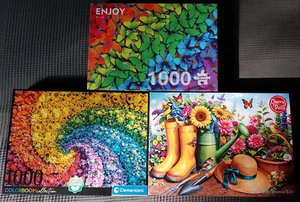 3 x 1000 Teile Puzzles im Originalkarton, gebraucht, vollständig - Bild 1 von 4