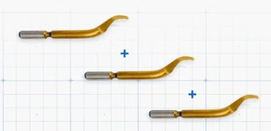 Cuchillas de desbarbado/desbarbado de cocina CNC (x3) - Imagen 1 de 3