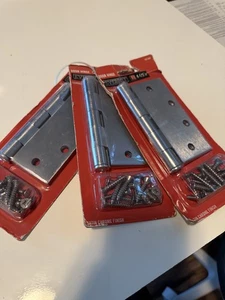 Everbilt 4 1/2" handelsübliches Türscharnier 162 088 satiniert verchromt - Bild 1 von 4