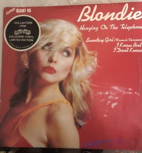Blondie Hanging On The Telephone Vinyl Record LP Limited Edition Super Giant 45 - Picture 1 of 2