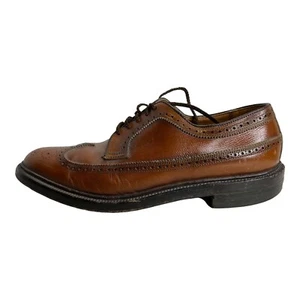 USED Chestnut EXECUTIVE IMPERIAL-MASON Brogue Wingtip Oxford Dress Shoes Sz 8.5D - Picture 1 of 7