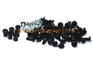 Yamaha YZF R6 2017-2021 Black Aluminium Fairing & Screen Bolt Kit Bolts Clip - Picture 1 of 6