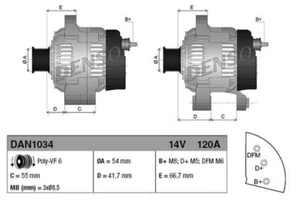 Alternatore PER Vauxhall Corsavan MK II (C) / 1.3 CDTi 16V 52 KW 70 CV - Imagen 1 de 1