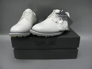 G/FORE HERREN GALLIVANTER VOLLNARBENLEDER GOLFSCHUH Gr. 15 WEISS/GELB GMF000001 - Bild 1 von 3