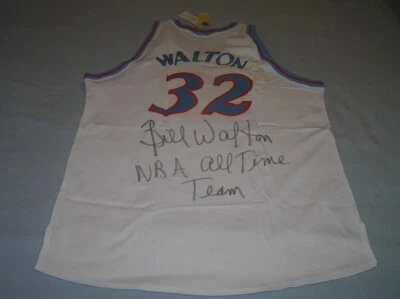 Camiseta deportiva Mitchell & Ness auténtica autografiada por Bill Walton 1979-80 de los Clippers Foto 1 de 4